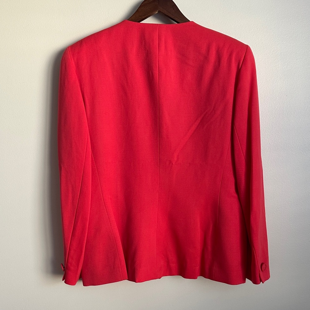 Dior Christian Dior Vintage Women's Vibrant Pink/Coral Button Blazer - Picture 9 of 9
